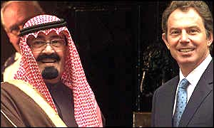 Blair in secret meeting with Saudi Arabia