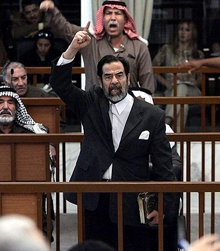 Saddam Hussein on trial